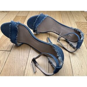 Mix No. 6 Women's Denim‎ Fringe Heels